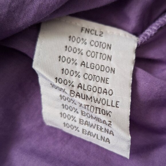 NAF NAF 100% Cotton Purple V-neck Top - Picture 7 of 9